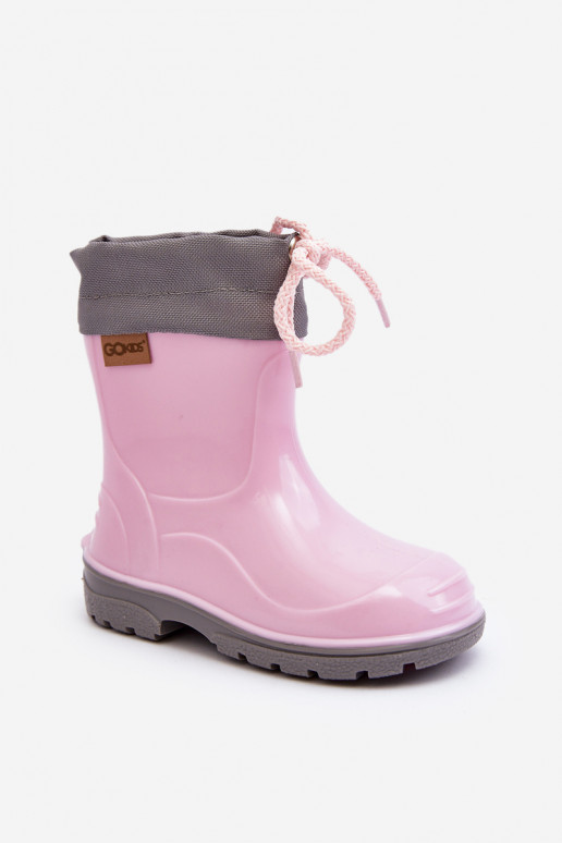 Guminiai batai Vaikiški KIMMY rožinės spalvos GoKids 951