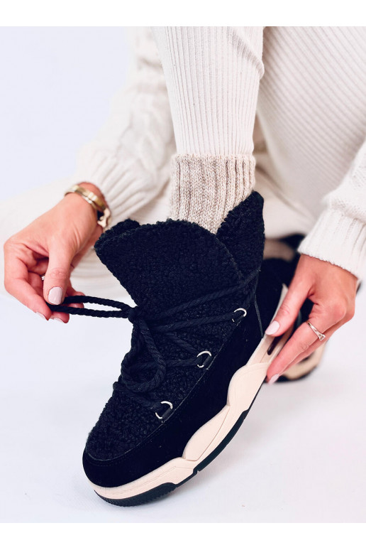sniego batai Sneakers modelio batai su pašiltinimu REMAL BLACK