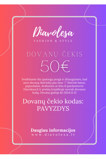 Diavolesa.com dovanų čekis 2