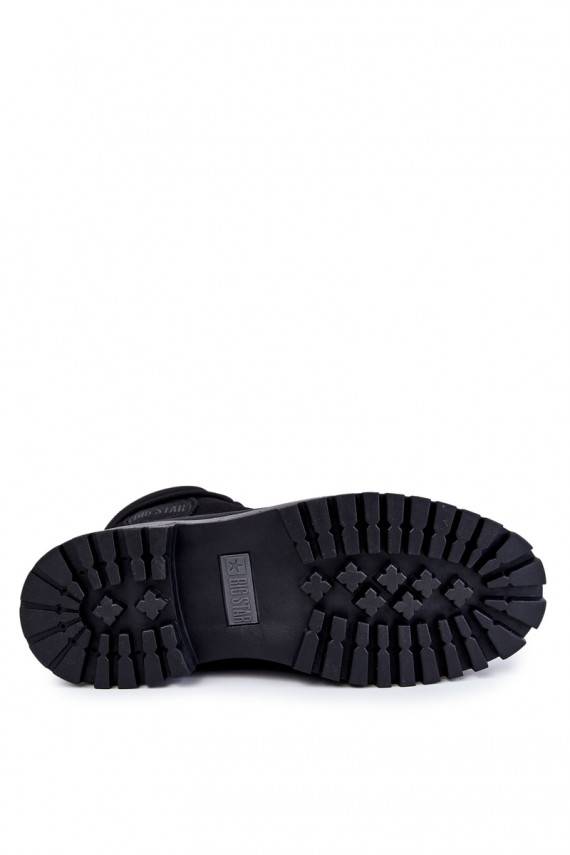 vyrams Aulinukai batai Memory Foam Big Star KK174206 juodos spalvos