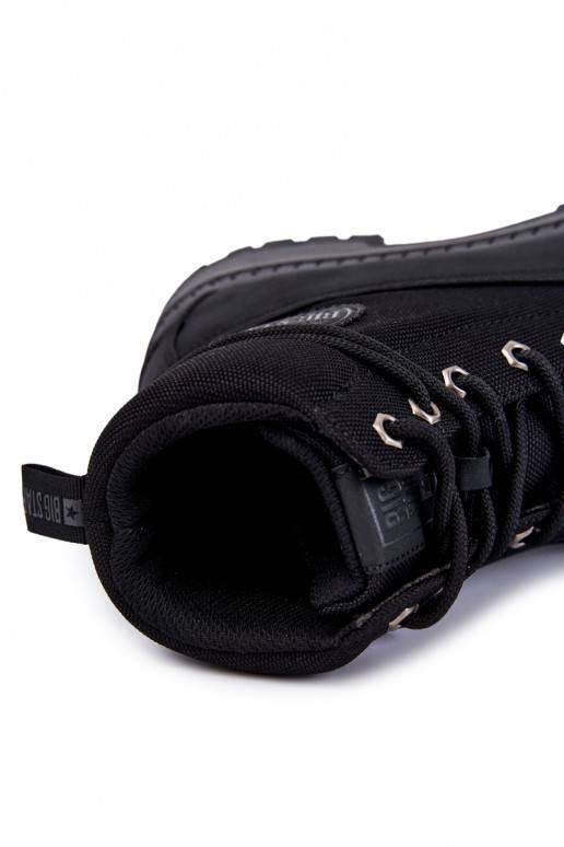 vyrams Aulinukai batai Memory Foam Big Star KK174206 juodos spalvos