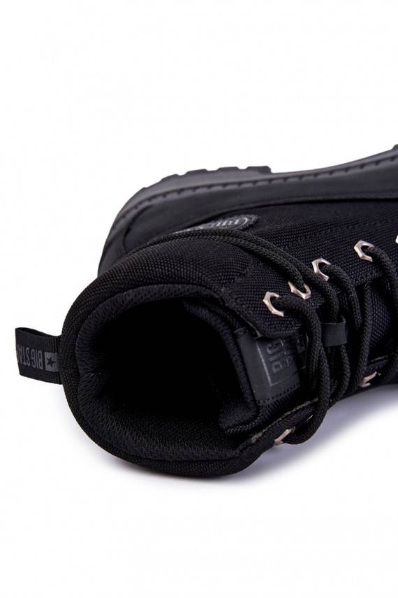 vyrams Aulinukai batai Memory Foam Big Star KK174206 juodos spalvos