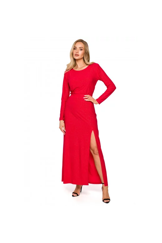 Blizgi vakarinė suknelė raudonos...