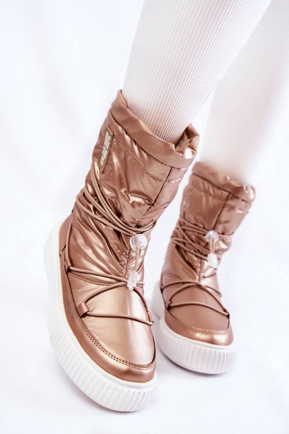   pašiltinti sniego batai Big Star KK274194 smėlio spalvos