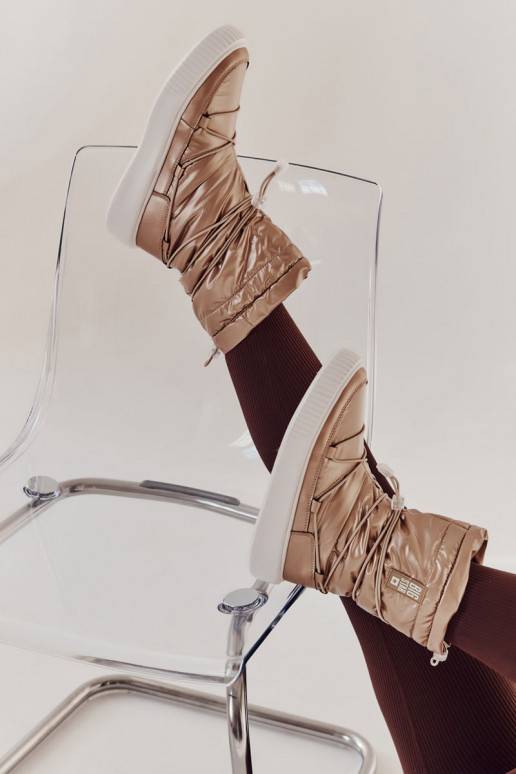   pašiltinti sniego batai Big Star KK274194 smėlio spalvos