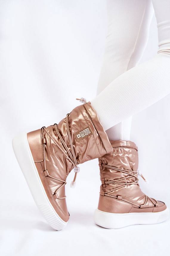   pašiltinti sniego batai Big Star KK274194 smėlio spalvos