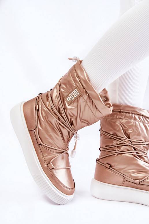   pašiltinti sniego batai Big Star KK274194 smėlio spalvos