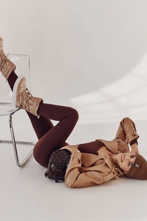   pašiltinti sniego batai Big Star KK274194 smėlio spalvos