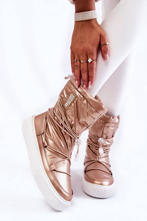   pašiltinti sniego batai Big Star KK274194 smėlio spalvos