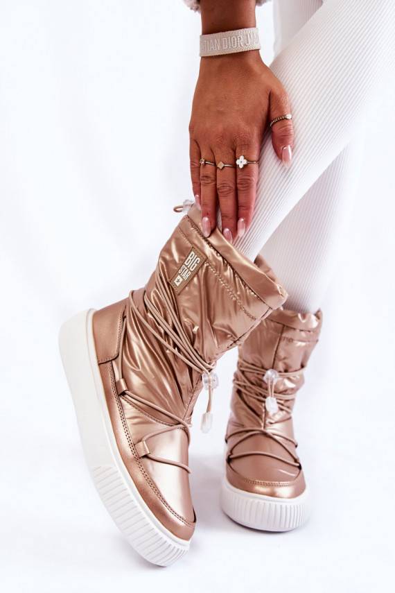   pašiltinti sniego batai Big Star KK274194 smėlio spalvos