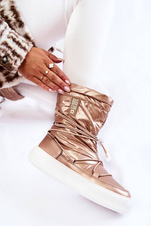   pašiltinti sniego batai Big Star KK274194 smėlio spalvos