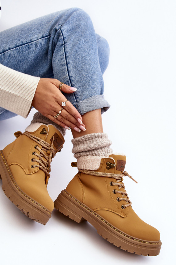 batai     su pašiltinimu rudos spalvos Lynnvia