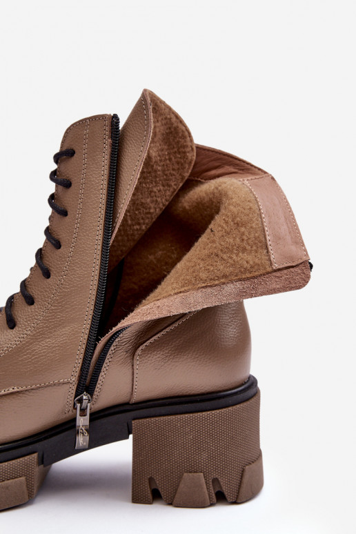     pašiltinti Aulinukai batai Lemar rudos spalvos Rehin