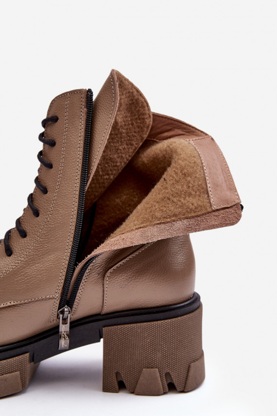     pašiltinti Aulinukai batai Lemar rudos spalvos Rehin