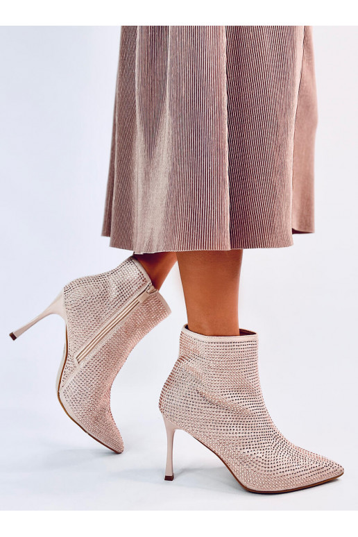 Aulinukai plonu kulniuku  su kristaliukais DEMISH CHAMPAGNE Aulinukai plonu kulniuku  su kristaliukais DEMISH CHAMPAGNE