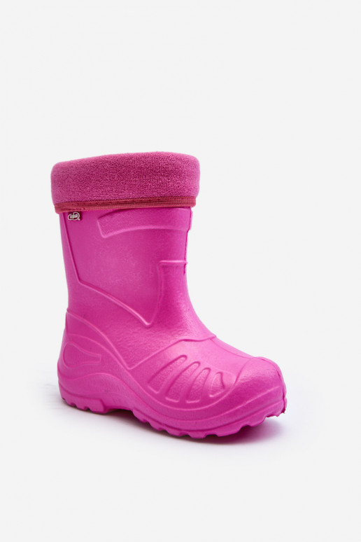 Guminiai batai Vaikiški pašiltinti Befado 162X101 rožinės spalvos