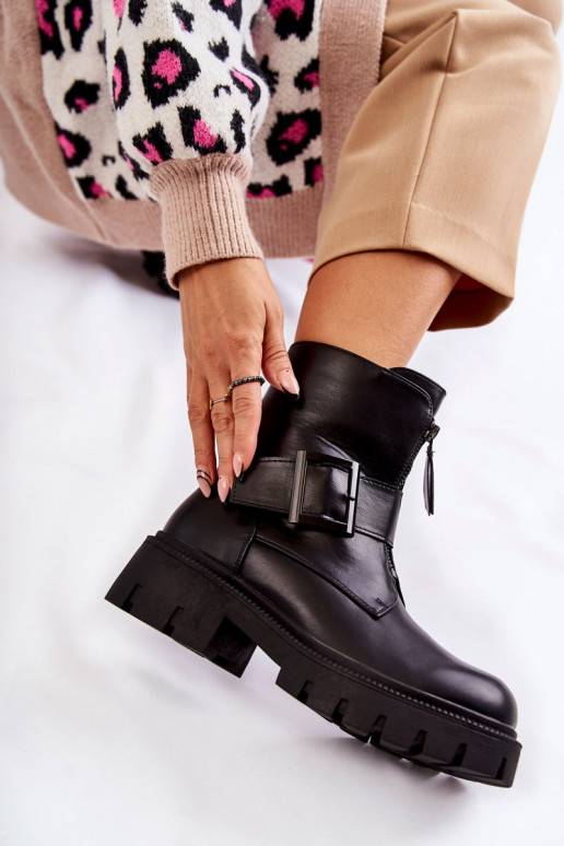   Aulinukai pašiltinti su užtrauktukais juodos spalvos Torey