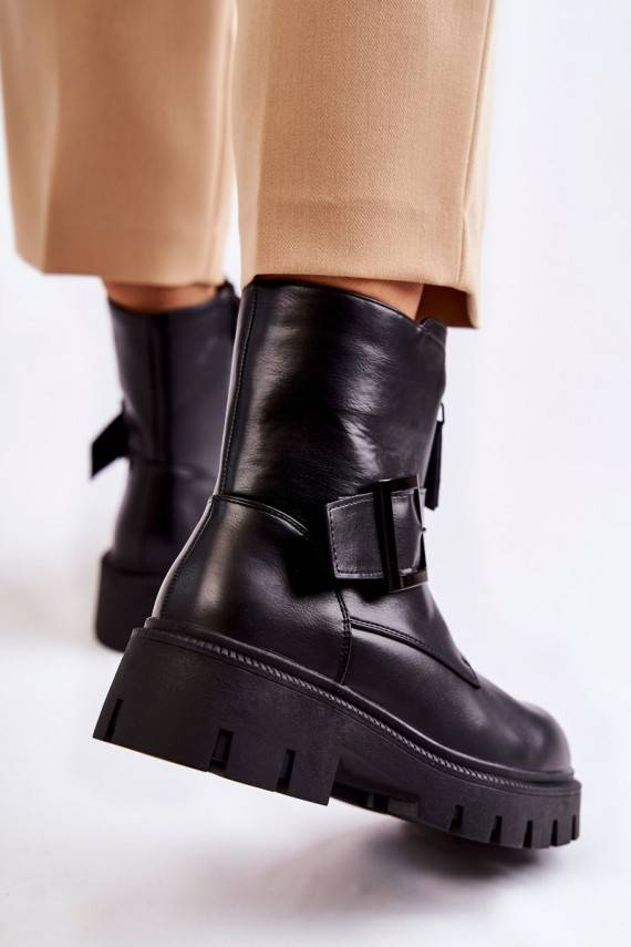   Aulinukai pašiltinti su užtrauktukais juodos spalvos Torey