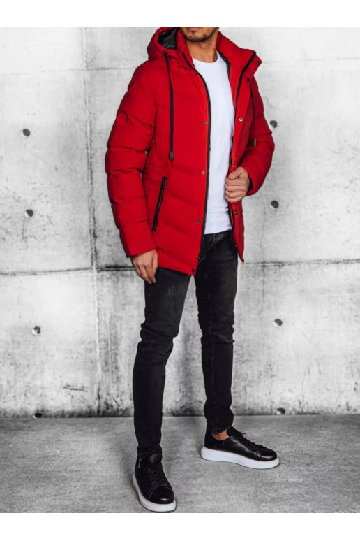 Vyriška striukė raudonos spalvos