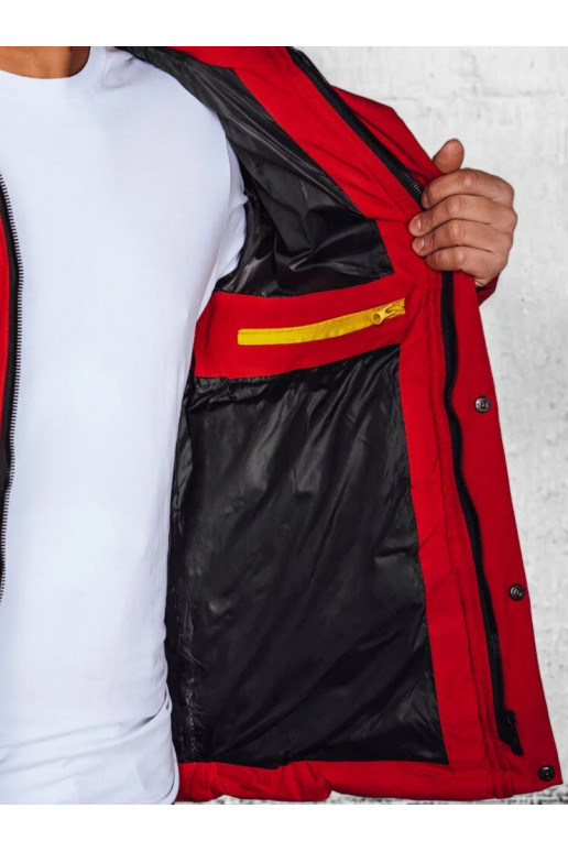 Vyriška striukė raudonos spalvos