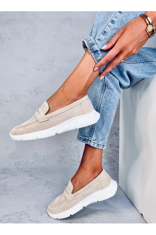 Mokasinai na j podeszwie HICKS BEIGE