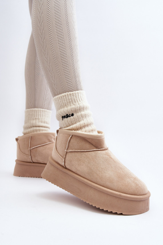   sniego batai su masyviu padu smėlio spalvos Caliksa