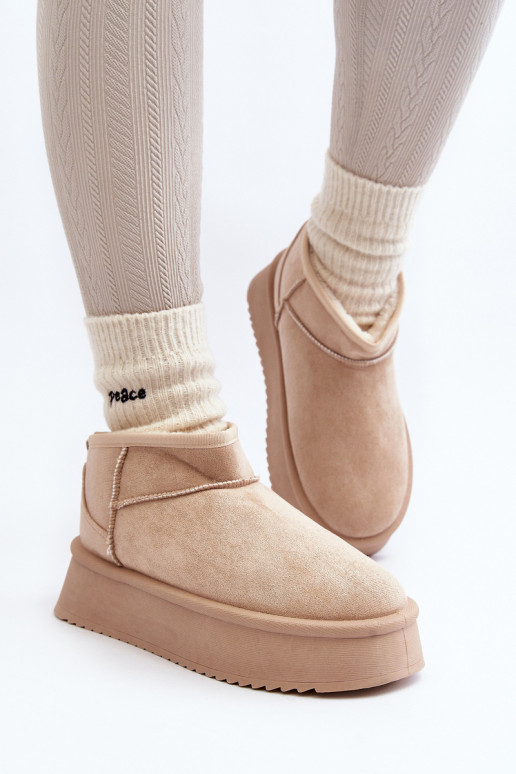   sniego batai su masyviu padu smėlio spalvos Caliksa