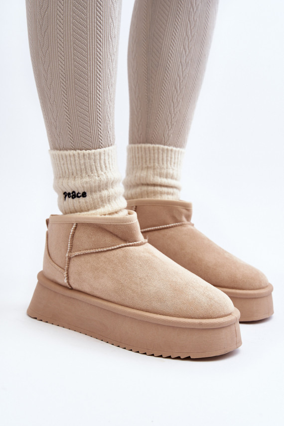   sniego batai su masyviu padu smėlio spalvos Caliksa