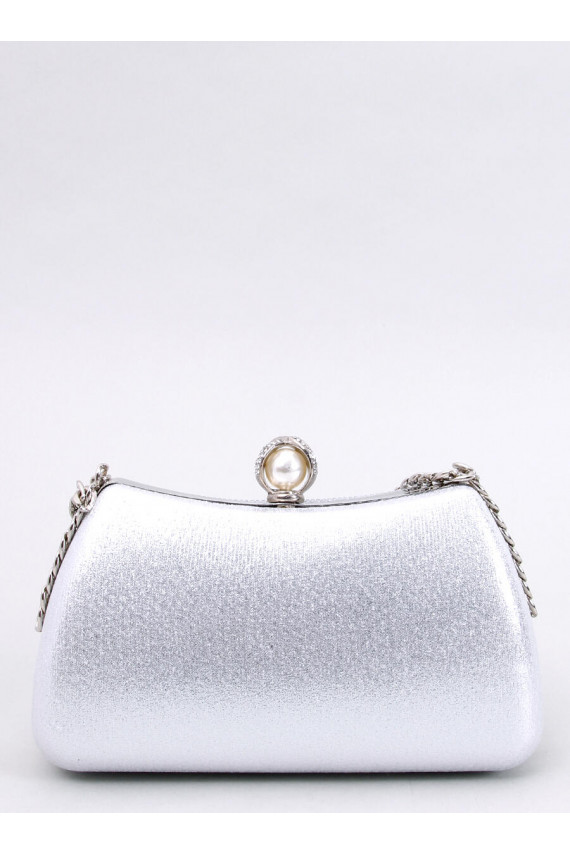 Rankinė  su dekoratyvine grandinėle LESLIEE SREBRNA