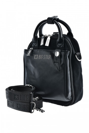 Odinė rankinė Kuprinė du viename Big Star LL574049 juoda 2