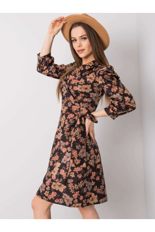 Gėlių rašto suknelė su dirželiu  Eloise