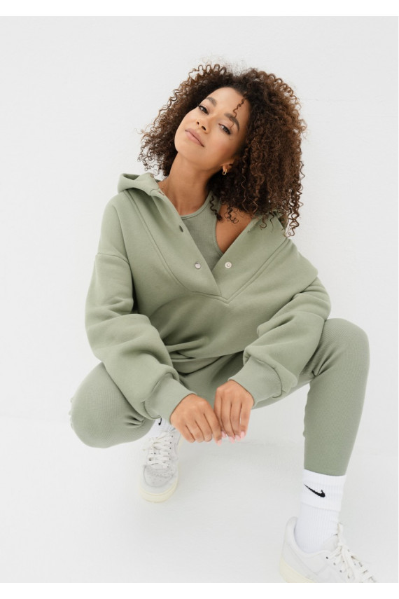 Raven - žalios spalvos Oversize džemperis