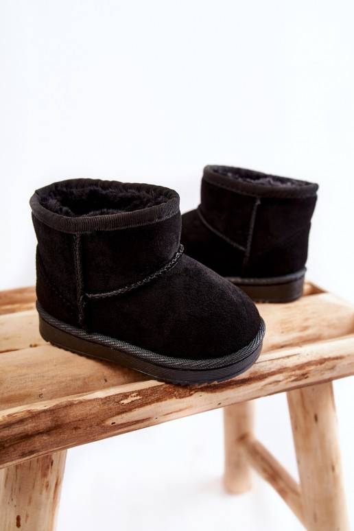 Šilti vaikiški žieminiai batai juodos spalvos Gooby
