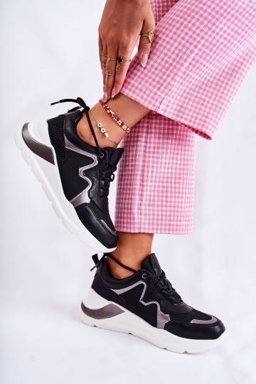 Sneakers modelio batai juodos spalvos Allie