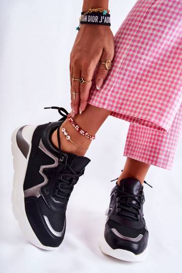 Sneakers modelio batai juodos spalvos Allie 2