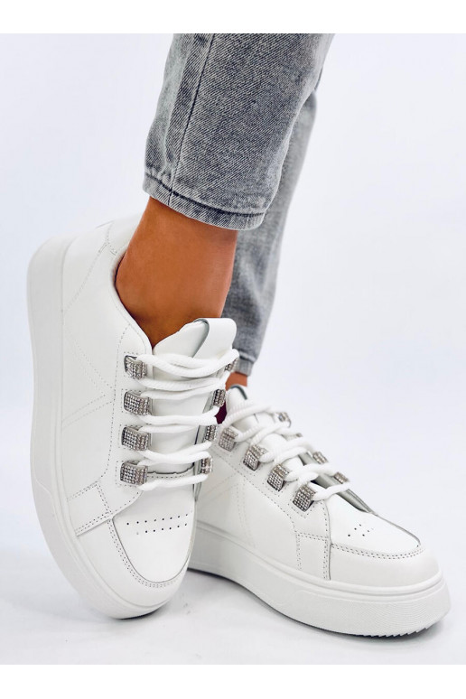Sneakers modelio batai z grubymi sznurówkami SADRI WHITE