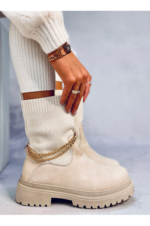 Batai su elastinga viršutine dalimi JESSE BEIGE Batai su elastinga viršutine dalimi JESSE BEIGE