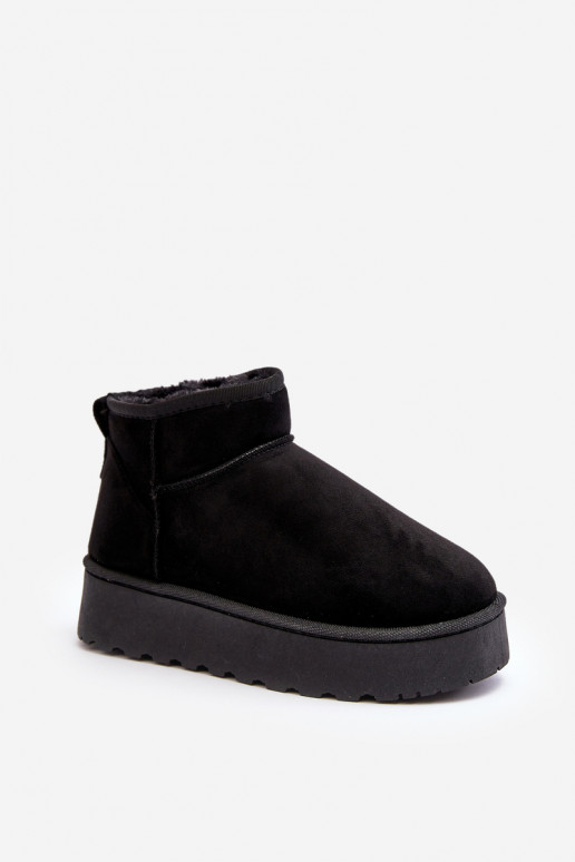 sniego batai   su platforma pašiltinti su kailiuku viduje juodos spalvos Xamella