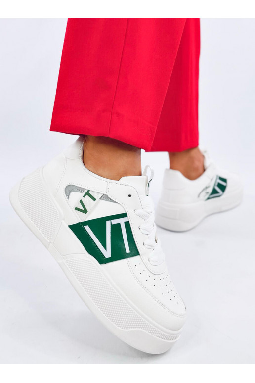 Sneakers modelio batai su platforma STERRY WHITE GREEN