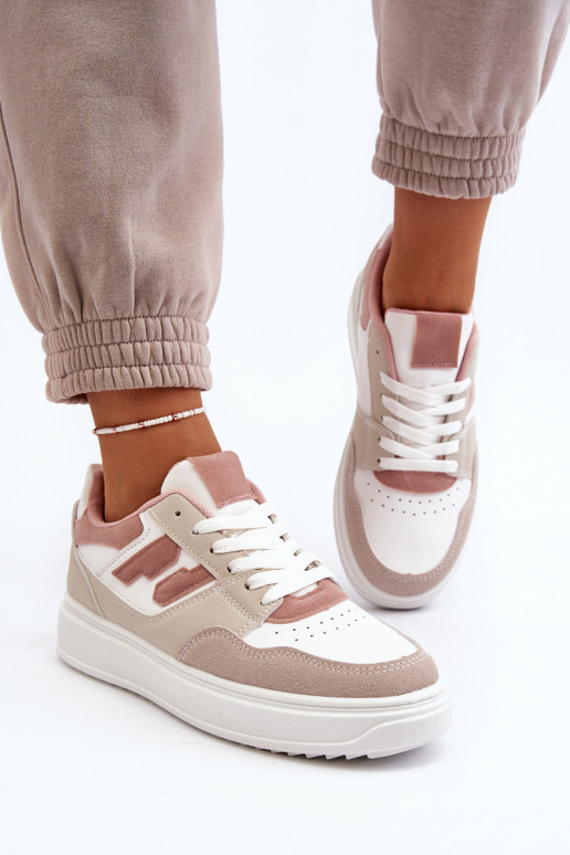  Sneakers modelio batai smėlio spalvos Regines