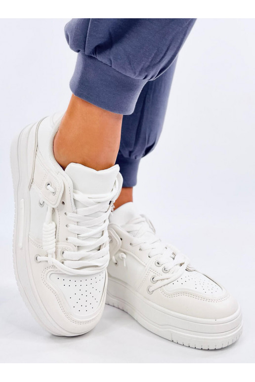Sneakers modelio batai paaukštintu padu CLAVELL WHITE