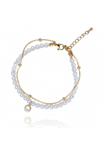 Apyrankė  iš nerūdijančio plieno dengta auksu BST1468