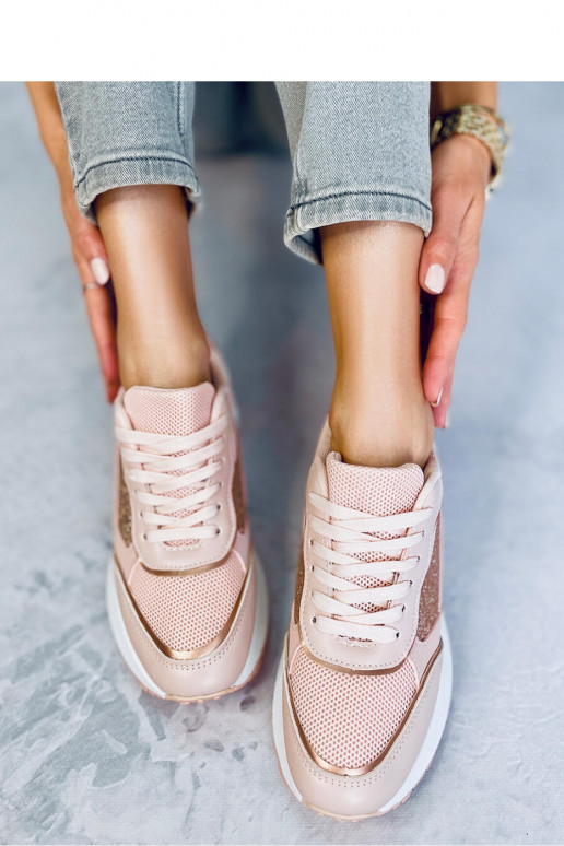 Rožinės spalvos sportinio stiliaus batai