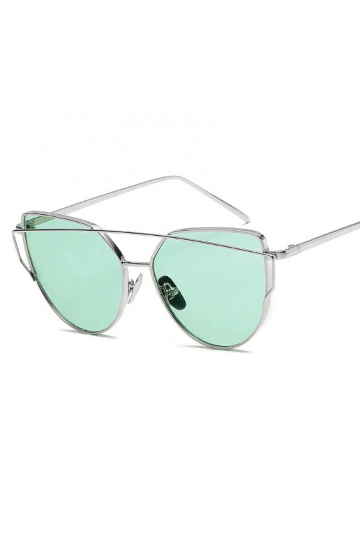Elegantiški akiniai nuo saulės GLAM ROCK FASHION Miętowe Transparentne OK21WZ18