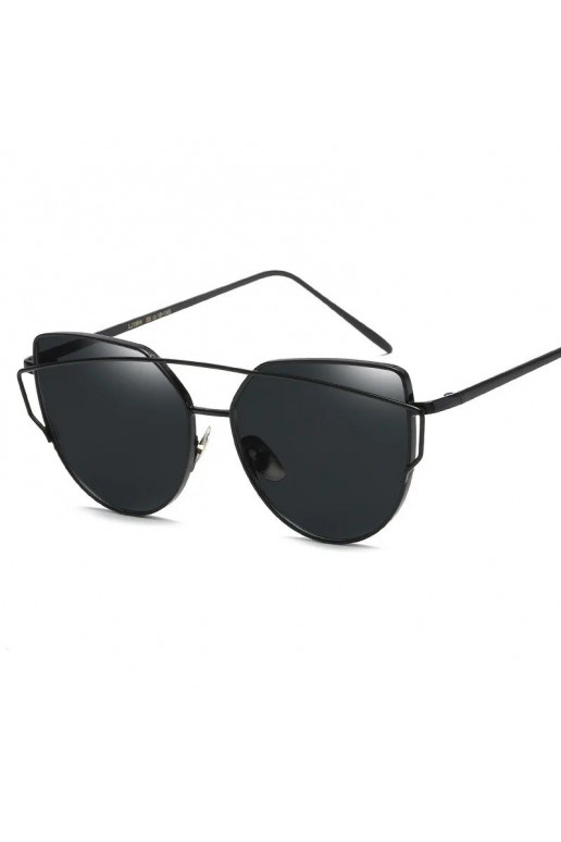 Elegantiški akiniai nuo saulės GLAM ROCK FASHION juodos spalvos OK21WZ1
