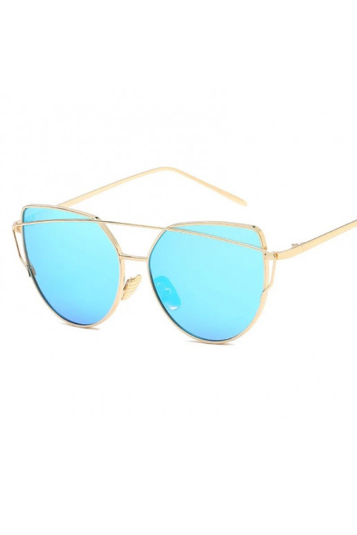 Elegantiški akiniai nuo saulės GLAM ROCK FASHION mėlynos spalvos OK21WZ7