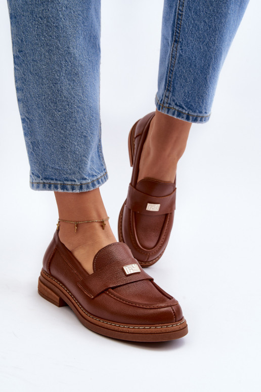 Zazoo 20165   moteriški mokasinai rudos spalvos