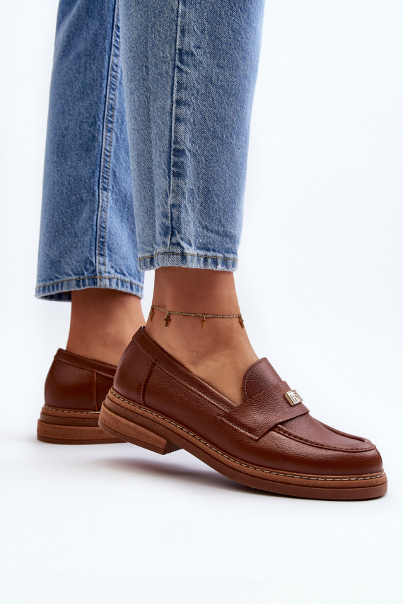 Zazoo 20165   moteriški mokasinai rudos spalvos