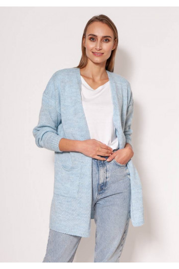 Kardiganas žydros spalvos MKM