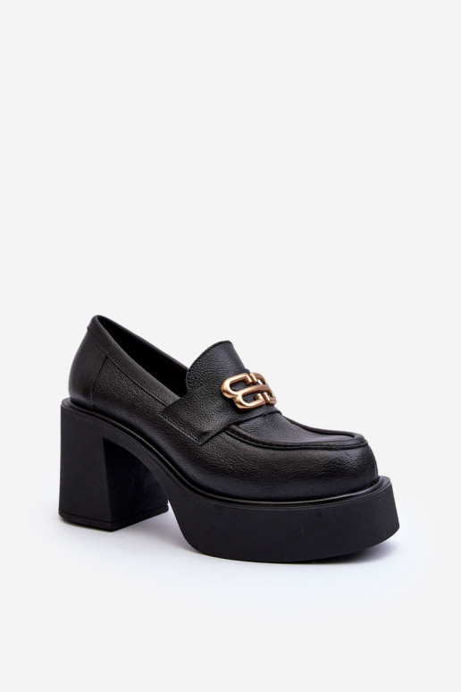 Batai su kulniukais juodos spalvos Zazoo